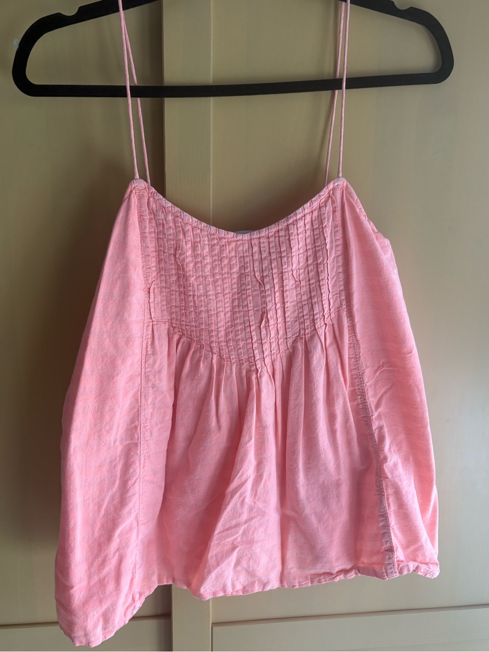 J. Crew Pink Smocked Spaghetti-Strap Camisole - Picture 1 of 4